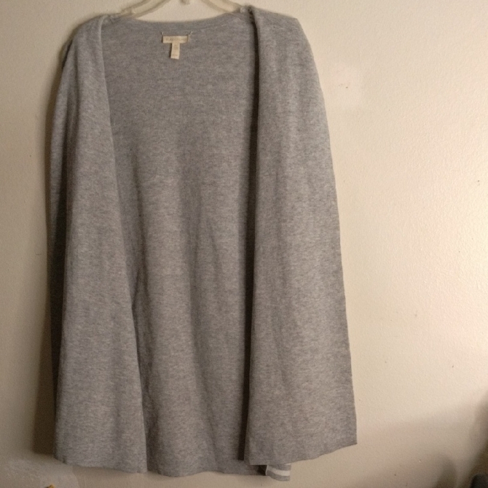 Gray Striped Women's Sweater - Picture 2 of 4